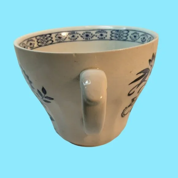 J G Meakin Blue White Floral Teacup Nordic Vintage Ceramic Cup - Picture 4 of 13